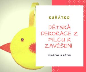 Dětská dekorace z filcu k zavěšení