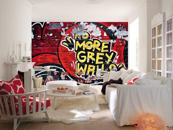 Wizard+Genius W+G fototapeta Červené graffiti 366x254 cm - Obrázek 2