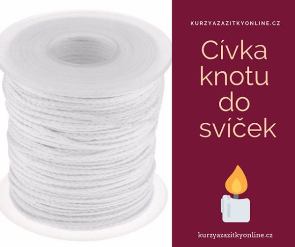 Cívka knotu do svíček