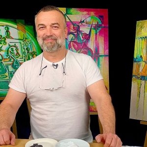 Akrylová malba technikou vrstvování s Joem Muczkou
