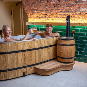 Pivní lázně s degustačním menu v Pivovaru Zlatá kráva