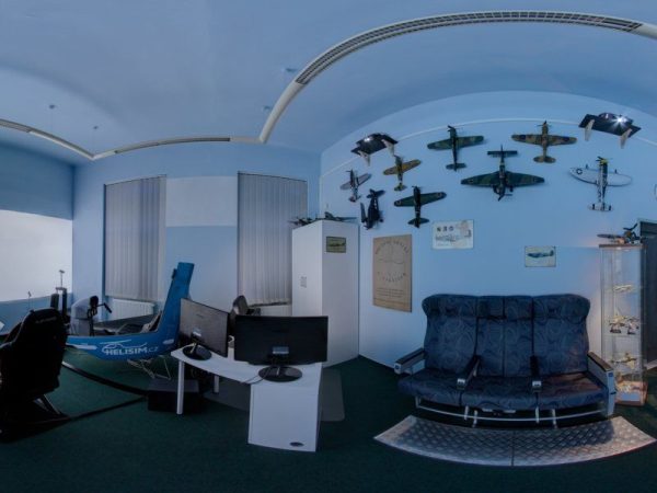 Pohyblivý simulátor helikoptéry