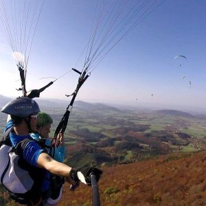 Tandemový paragliding - akrobatický let