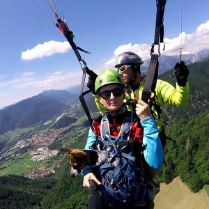 Tandemový paragliding - termický let