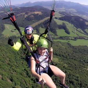 Tandemový paragliding - vyhlídkový let